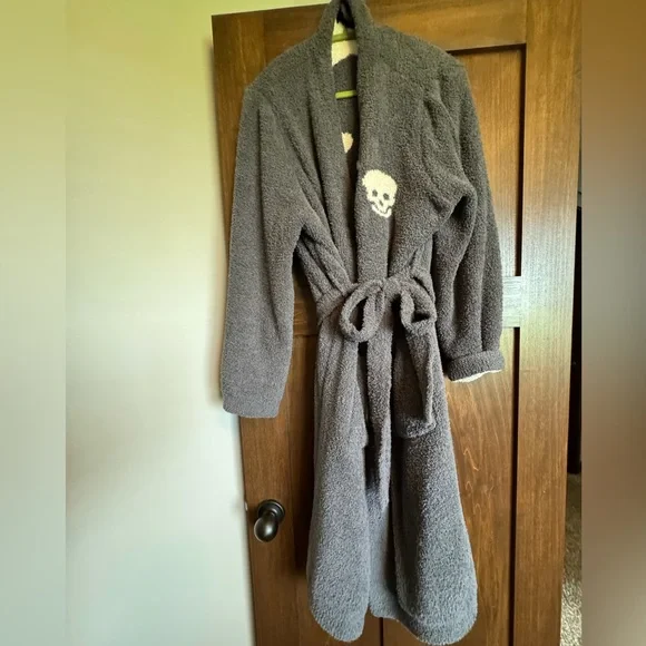 The Styled Collection x Tia Booth Skeleton Robe L/XL Gray - Picture 3 of 6